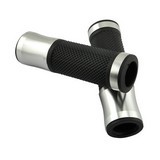 Universal 7-8 Inch Aluminium Rubber Handlebar Hand Grips new